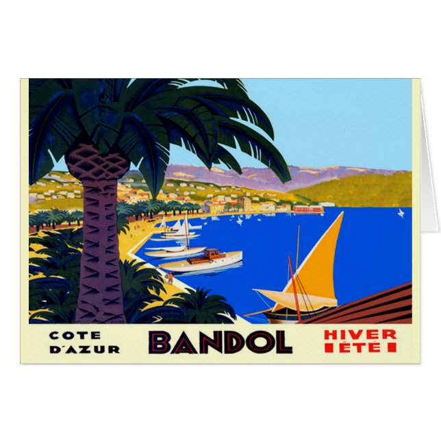 Vintage Cote D'Azur Travel (Front Horizontal)