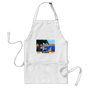 Vintage Cote D'Azur Travel Standard Apron
