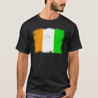 Vintage Côte d'Ivoire Flag Ivorian Independence Da T-Shirt