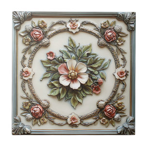 Vintage Cottagecore Farmhouse Decorative Unique  Tile