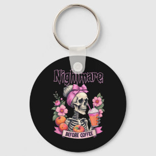 Vintage Cottagecore Halloween Ghosts In The Forest Keychain