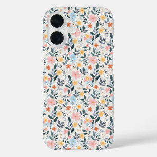 Vintage Cottagecore Small Floral Garden iPhone 16 Case
