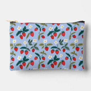 Vintage Cottagecore Strawberry Pattern Accessory Pouch