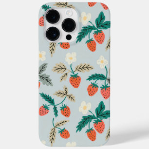 Vintage Cottagecore Strawberry Pattern Case-Mate iPhone 14 Pro Max Case