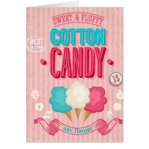 Vintage Cotton Candy Poster