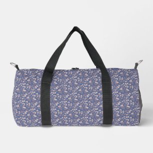 Vintage Cotton Flower Pattern Duffle Bag