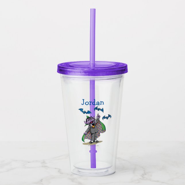 Vintage Count von Count Acrylic Tumbler (Front)
