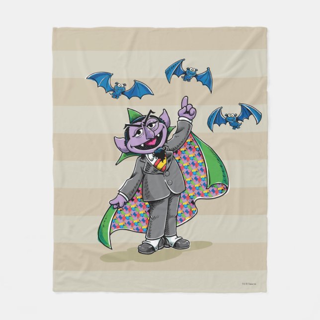 Vintage Count von Count Fleece Blanket (Front)