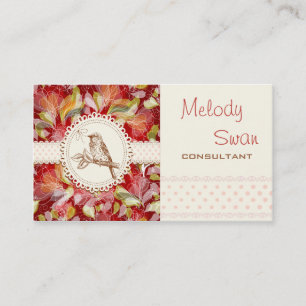 Vintage Country Bird Consultant Business Card