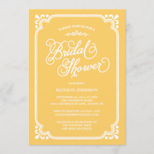 Vintage Country   Bridal Shower Invitation