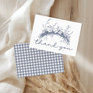Vintage Country Charm Baby Shower Thank You Card