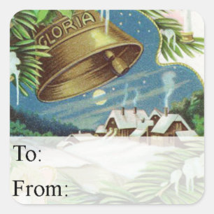 Vintage Country Christmas Gift Tag