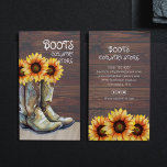 Vintage Country Farm Sunflower Rustic Nature Business Card<br><div class="desc">This vintage styled design with rustic cowboy boots filled with sunflowers. On the reverse is your personalized contact details. Simply edit the text in the text boxes provided. #country #countrymusic #countrylife #cowboy #cowgirl #nature #love #countrygirl #farm #countryside #countryliving rural#beautiful #farmlife #rural #western #smallbusiness #businesscard #graphicdesign #design #branding #businesscards #business #businesscarddesign...</div>