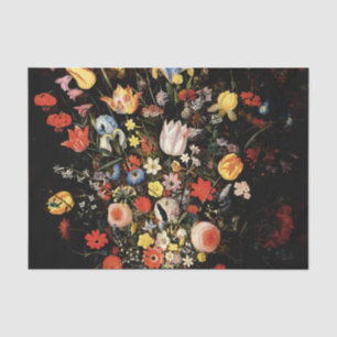 Vintage Country Flowers Elegant Floral Tissue Paper