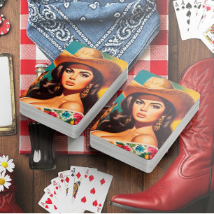 Vintage Country Pin-up Playing Cards