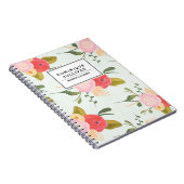 Vintage Country Roses Personalized Notebook (Right Side)