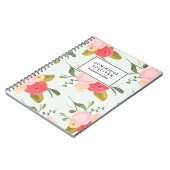 Vintage Country Roses Personalized Notebook (Left Side)