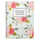 Vintage Country Roses Personalized Notebook