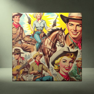 Vintage Country Seamless Illustration Tile