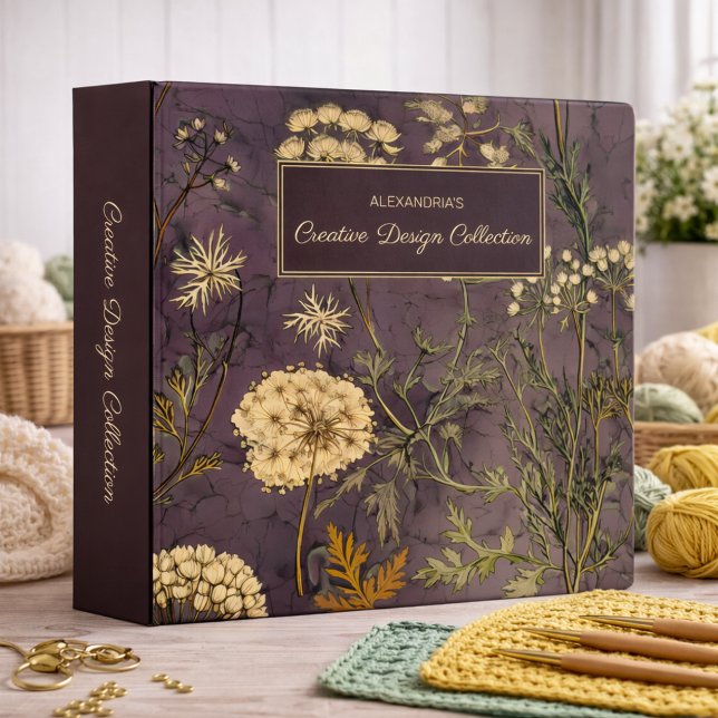 Vintage Country Wildflower Pattern Keeper Binder (Creator Uploaded)