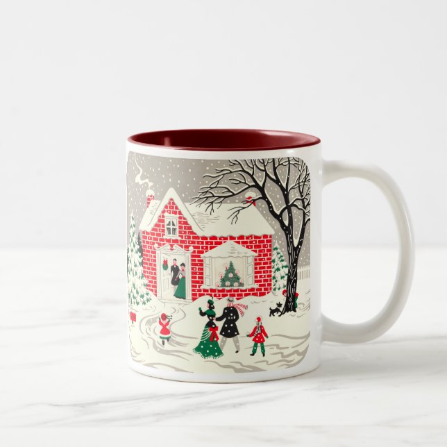 Vintage Countryside Greetings Mug (Right)