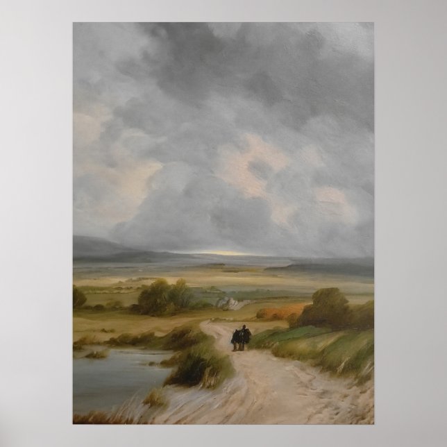 Vintage Countryside, vintage art, oil painting,  Poster (Front)