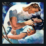 Vintage Couple Comic Retro Pop Art Love Poster<br><div class="desc">Vintage Couple Comic Retro Pop Art Love Poster Anime Cartoon Comic Fiction Manga</div>