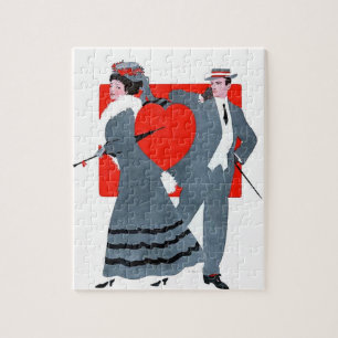 Vintage couple jigsaw puzzle