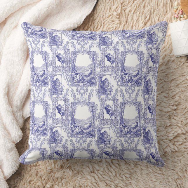Vintage Couples Throw Pillow (Blanket)