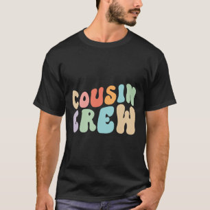Vintage Cousin Crew Groovy Retro Design Family Mat T-Shirt