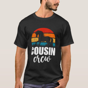 Vintage Cousin Crew Horse Lover Family Matching Bi T-Shirt