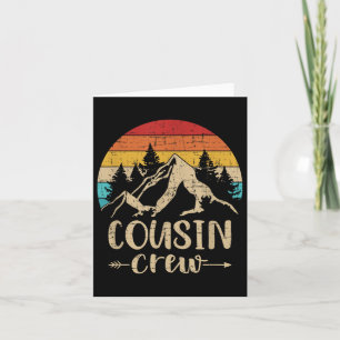 Vintage Cousin Crew Summer Camp Mountains Card