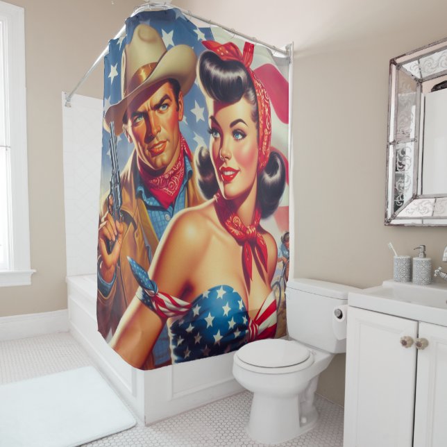 Vintage Cowboy and Pin Up (In Situ)