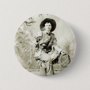 Vintage Cowboy circa 1900 2 Inch Round Button