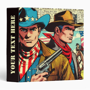 Vintage Cowboy Comics Binder