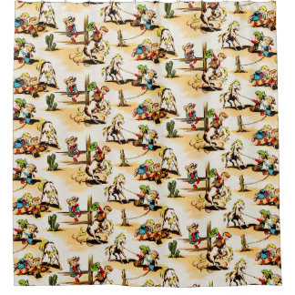 Vintage Cowboy Cowgirl Country Kids Pony Cactus