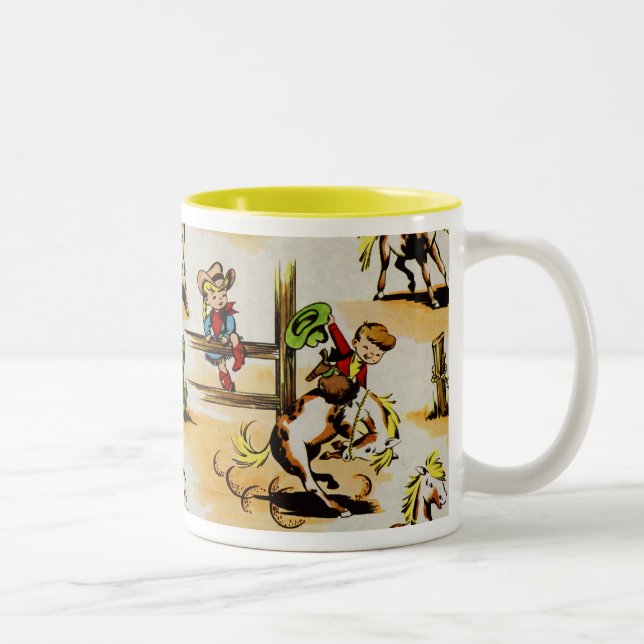 Vintage Cowboy Cowgirl Mug (Right)