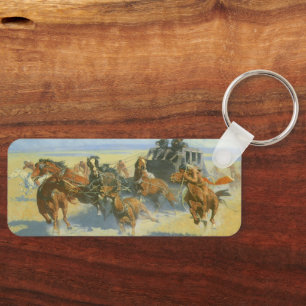 Vintage Cowboy, Downing the Nigh Leader, Remington Keychain