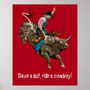 Vintage cowboy poster