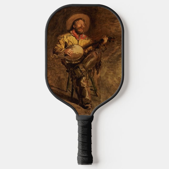 Vintage Cowboy Singing by Thomas Eakins Pickleball Paddle (Front)