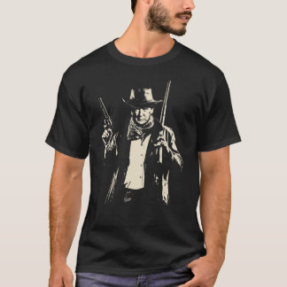 Vintage Cowboy Trump Ready to Kick Some Democrats  T-Shirt
