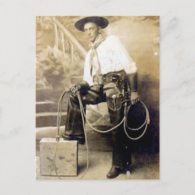 Vintage Cowboys 20 Postcard (Front)