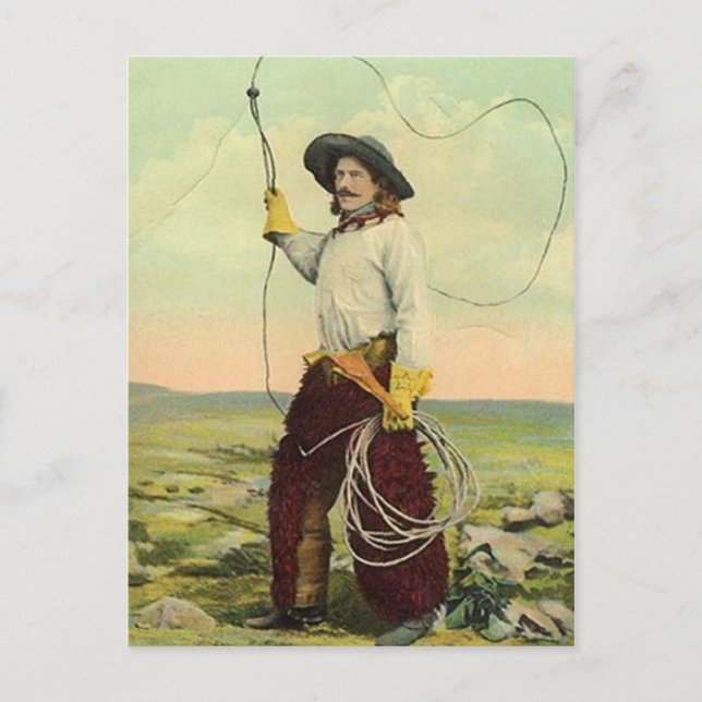Vintage Cowboys 22 Postcard (Front)