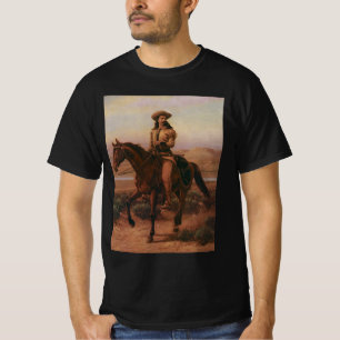 Vintage Cowboys, Buffalo Bill on Charlie by Cary T-Shirt