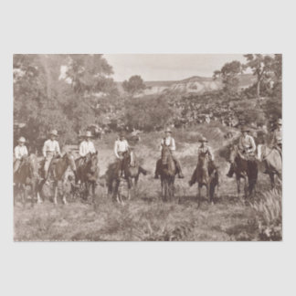 Vintage Cowboys Tissue Paper for Decoupage 