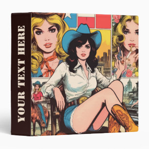 Vintage Cowgirl Comics Binder