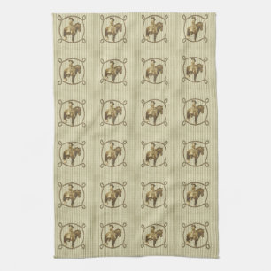 Vintage Cowgirl Kitchen Towel