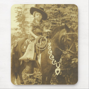 VINTAGE COWGIRL MOUSEPAD