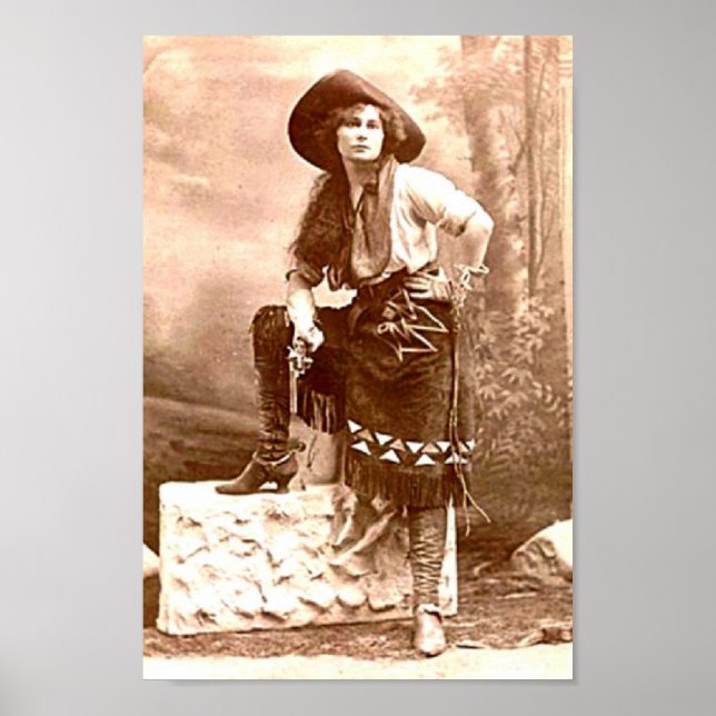 Vintage Cowgirl Poster (Front)