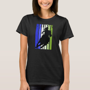 Vintage Cowgirls Womens Girls Motivational Horse R T-Shirt